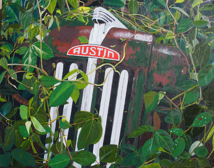 The Austin Grill  Acrylic Painting by Dave